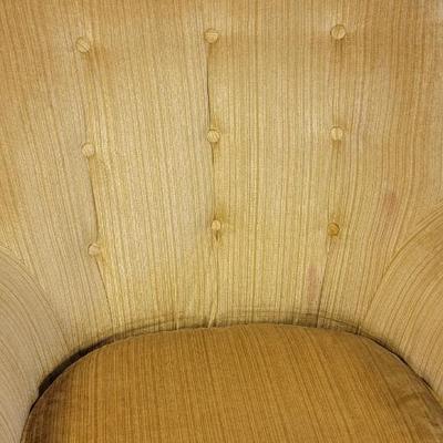 Pair Henredon gold color chairs
