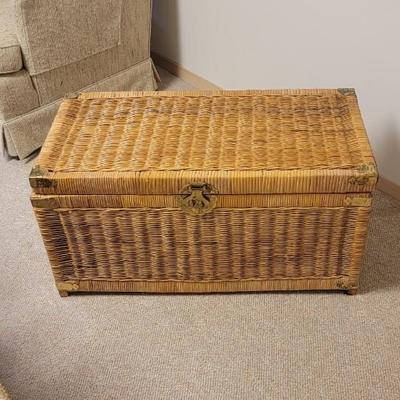 Vintage wicker chest