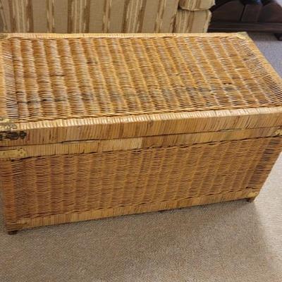 Vintage wicker chest