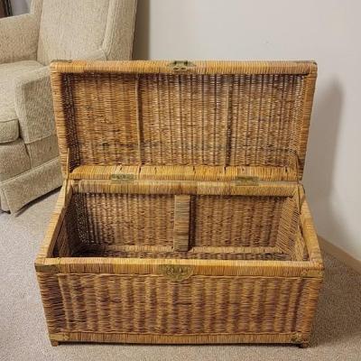 Vintage wicker chest