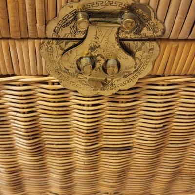 Vintage wicker chest