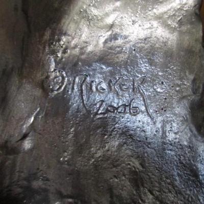 Michael Ricker pewter, Chief Joseph knife display