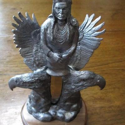 Michael Ricker pewter, Chief Joseph knife display