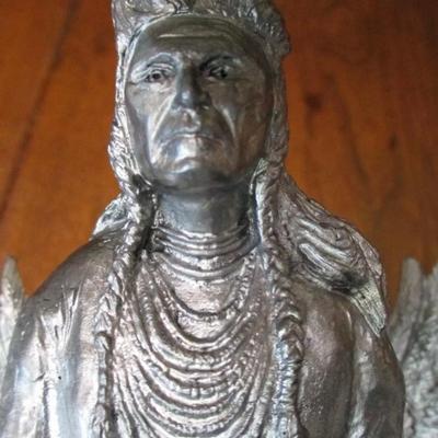 Michael Ricker pewter, Chief Joseph knife display