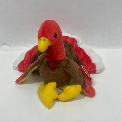 TY Beanie Baby GOBBLES the Turkey NWT