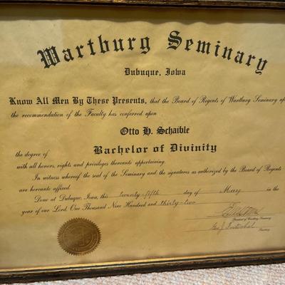 Wartburg College 1928-32