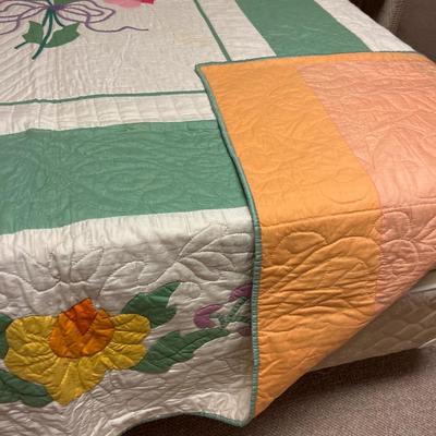 Vintage hand stitched quilt