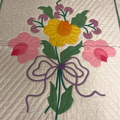 Vintage hand stitched quilt