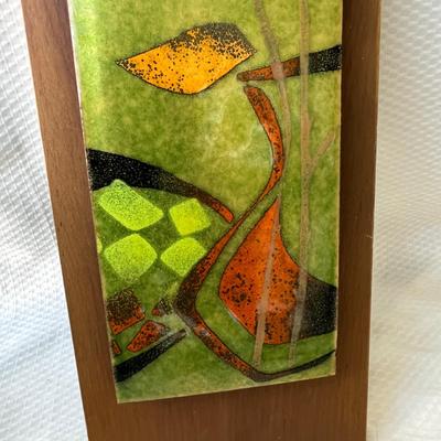 Lot 103 MCM Enamel Wall Plaque