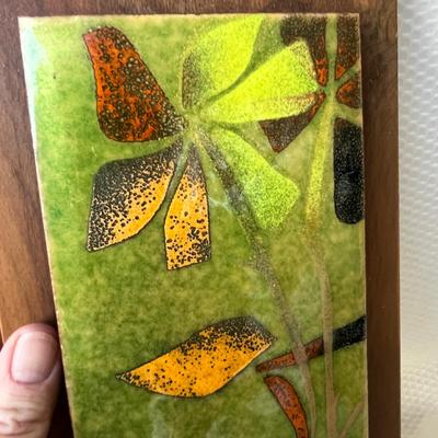 Lot 103 MCM Enamel Wall Plaque