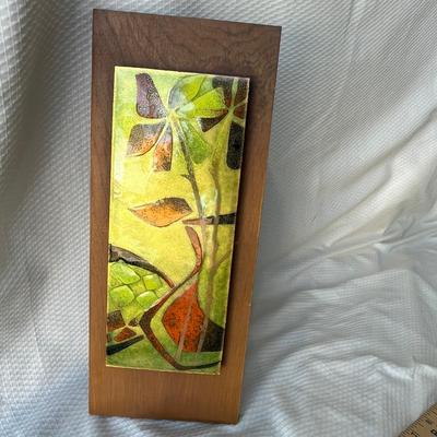 Lot 103 MCM Enamel Wall Plaque