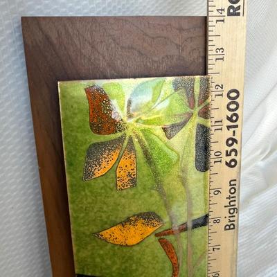 Lot 103 MCM Enamel Wall Plaque
