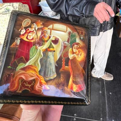 Lot 108 Russian enamel painted box
