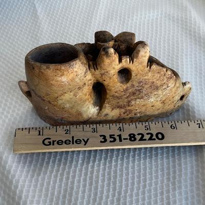 Lot 116 Carved soapstone sculpture