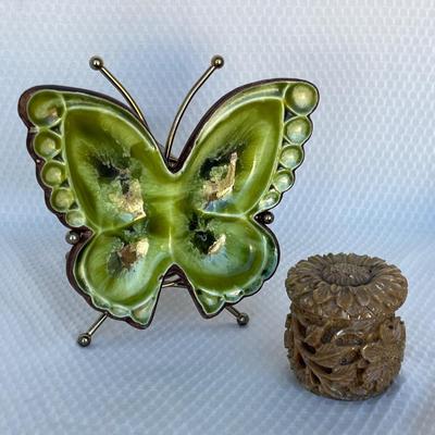 Lot 117 MCM Butterfly letter holder