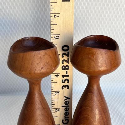 Lot 118 MCM Wood Dutch Modern Candles
