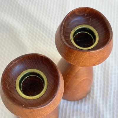 Lot 118 MCM Wood Dutch Modern Candles