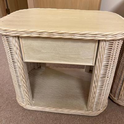 Wicker Dresser & Nightstand
