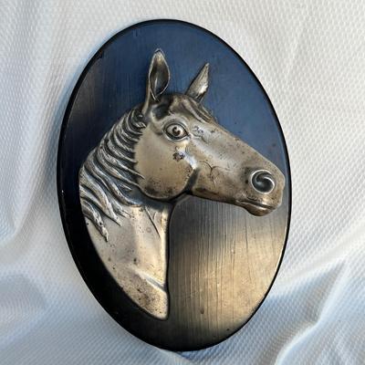 Lot 129 Wood Horse Plaque