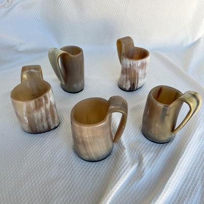 Lot 139 Horn Mugs