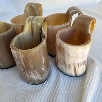 Lot 139 Horn Mugs