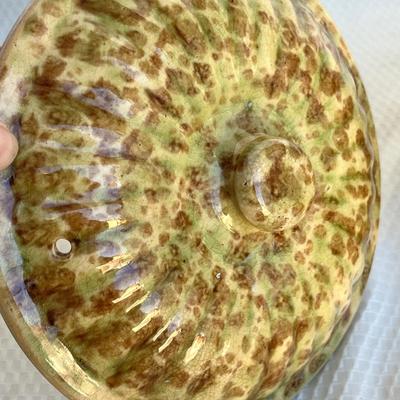 Lot 145 Spatterware Crock baker