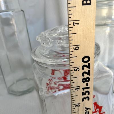 Lot 148 Vintage glass canisters