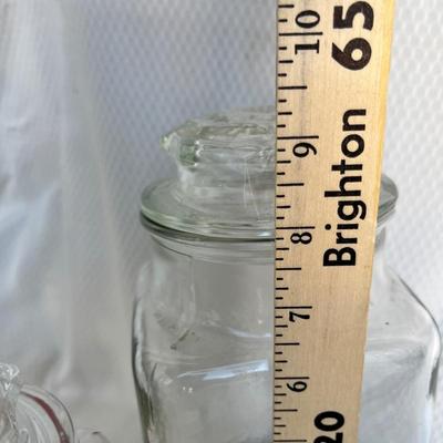 Lot 148 Vintage glass canisters