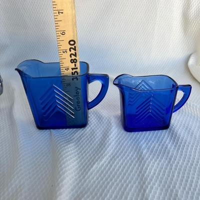 Lot 158 Cobalt glass lot