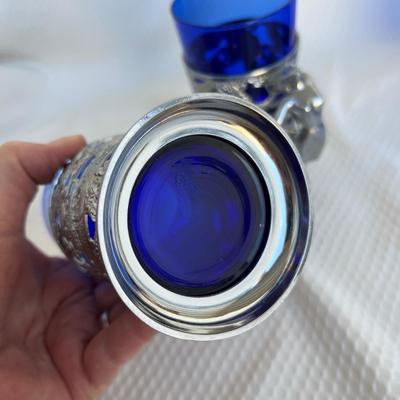 Lot 158 Cobalt glass lot