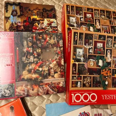 Puzzles, books, record