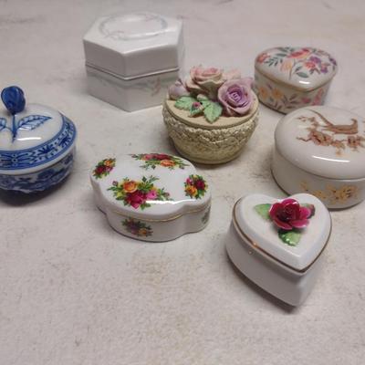 Collection of Trinket Boxes- Assorted Makers and Materials