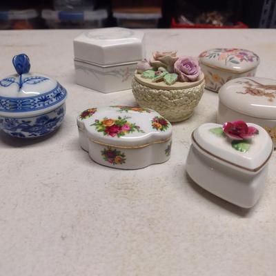 Collection of Trinket Boxes- Assorted Makers and Materials