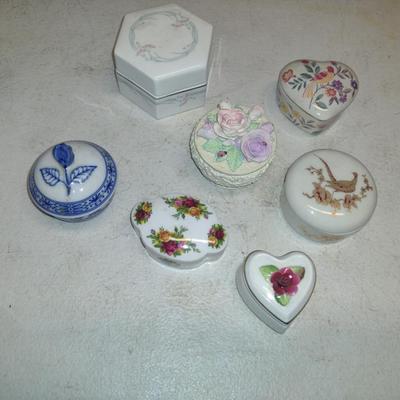 Collection of Trinket Boxes- Assorted Makers and Materials