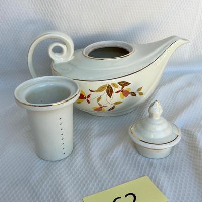 Lot 162 Hall Jewel Tea Autumn Leaf Teapot