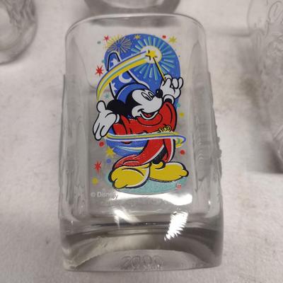Vintage Mickey Mouse Drinking Glasses- 12 Pcs.- Assorted Designs