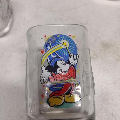 Vintage Mickey Mouse Drinking Glasses- 12 Pcs.- Assorted Designs