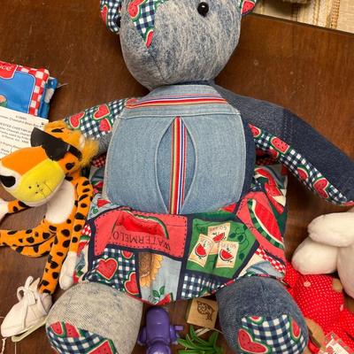 Denim Bear & misc toys