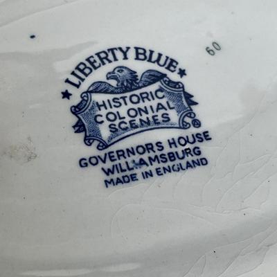 Lot 174 Liberty Blue Gravy boat & liner