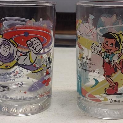 Vintage Disney Drinking Glasses- 11 Pcs.- Assorted Characters