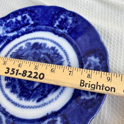 Lot 175 Flow Blue Oriental Pattern