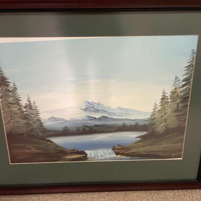 Framed puzzle & print