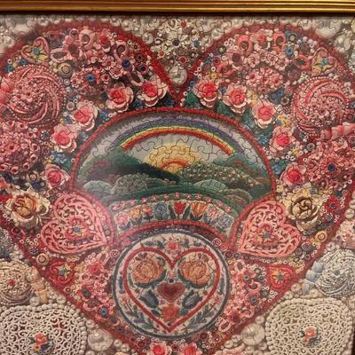 Framed puzzle & print