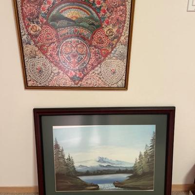 Framed puzzle & print