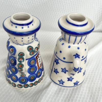 Lot 181 Polish Pottery Candles