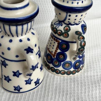 Lot 181 Polish Pottery Candles