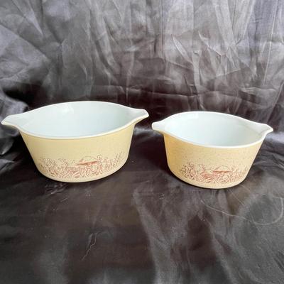 Lot 190 Pyrex Mushroom bakers