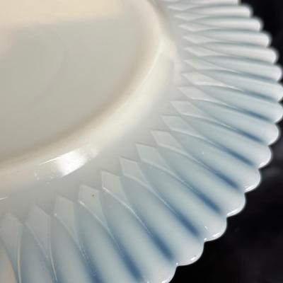 Lot 201 Petalware Uranium Glass Salad Plates