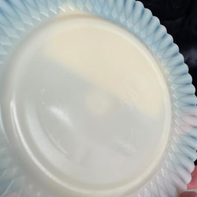 Lot 201 Petalware Uranium Glass Salad Plates