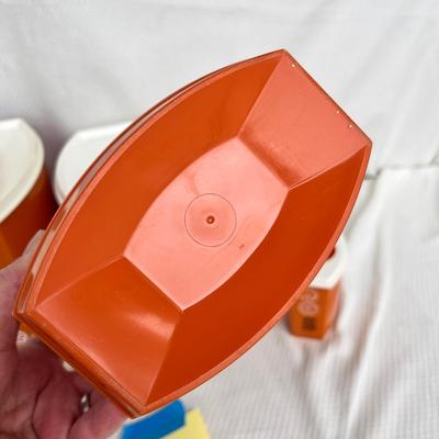 Lot 203 70s Plastic Canister set